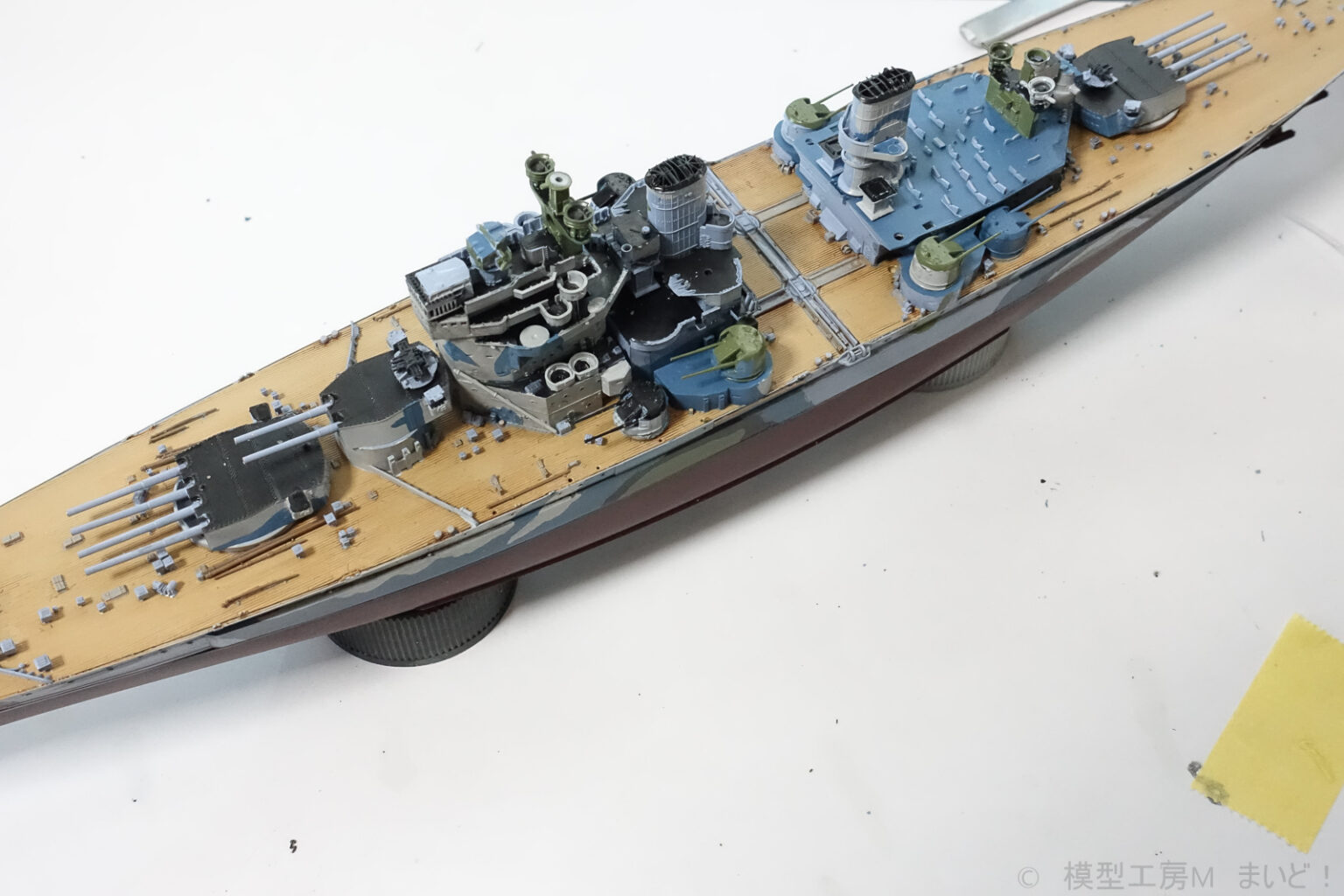 フライホーク 1 700 イギリス戦艦 プリンスオブウェールズ完成品 FLYHAWK HMS Prince of Wales 模型工房M