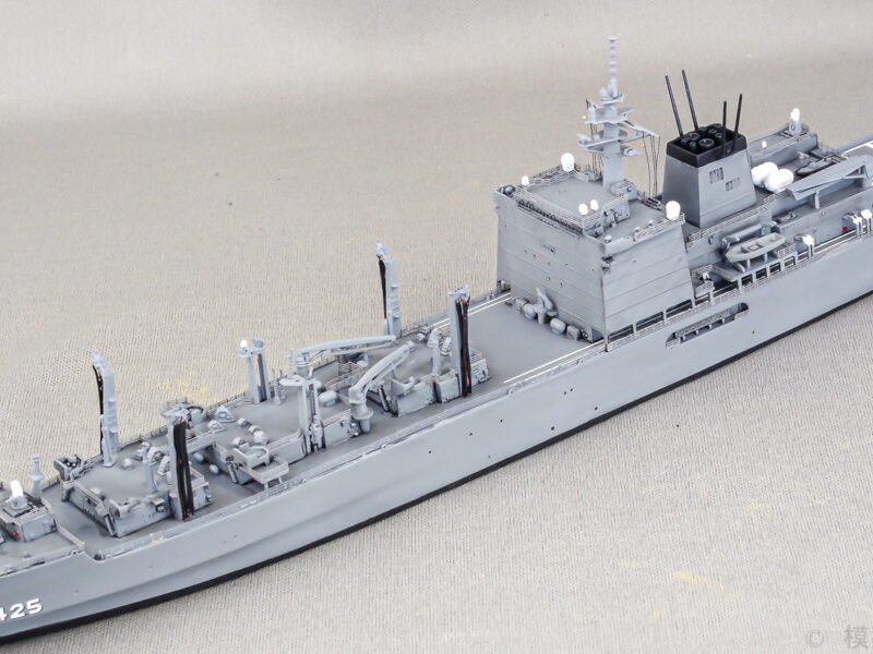アオシマ　1/700 海上自衛隊　補給艦　ましゅう　完成品