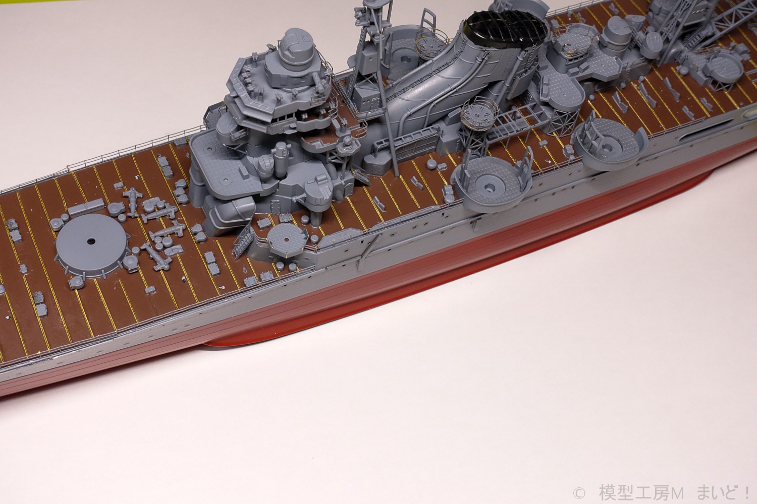 タミヤ　1/350 日本海軍重巡洋艦「利根」16