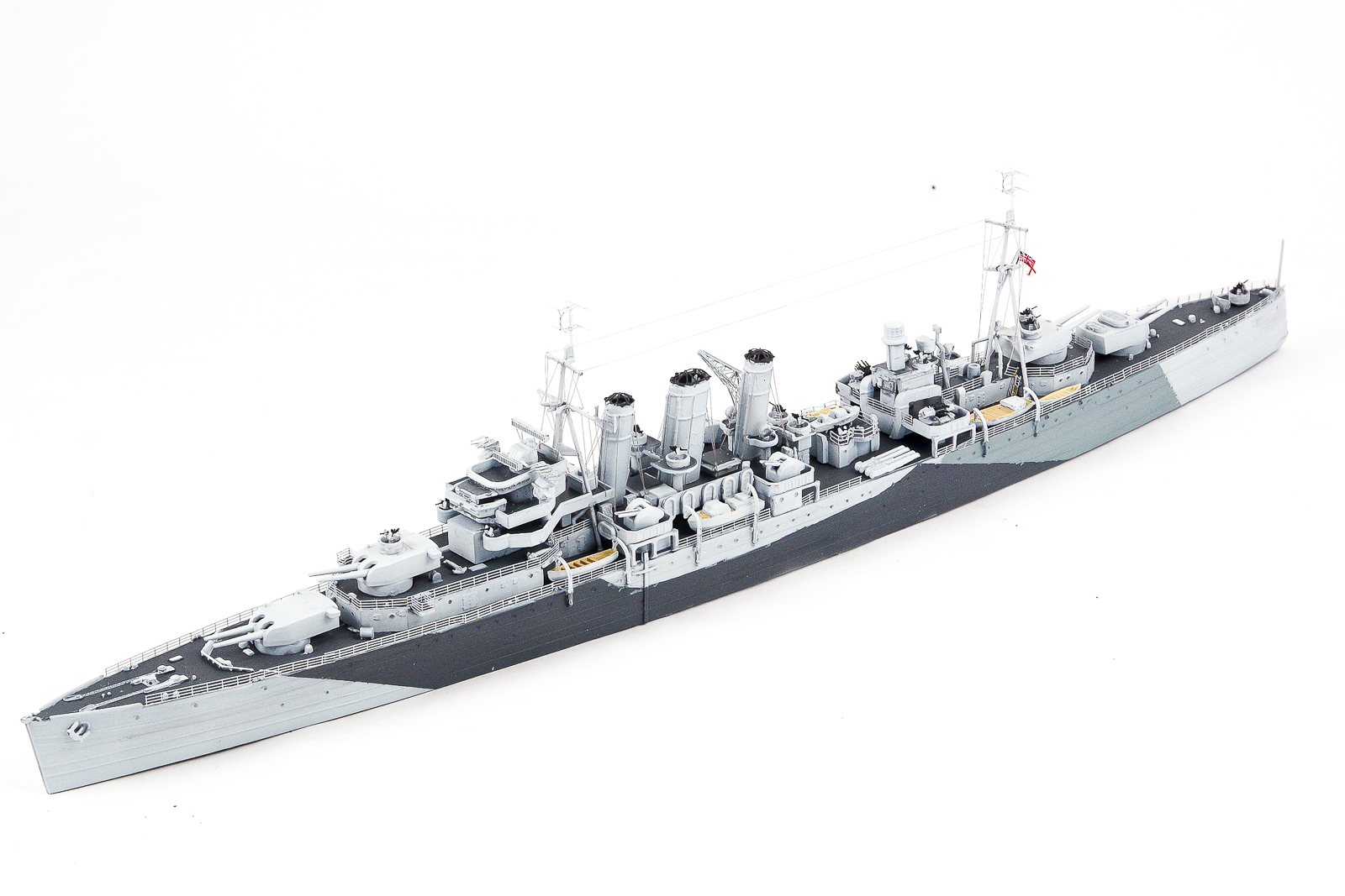 アオシマ 1/700 イギリス重巡洋艦「ノーフォーク」完成 AOSHIMA HMS 