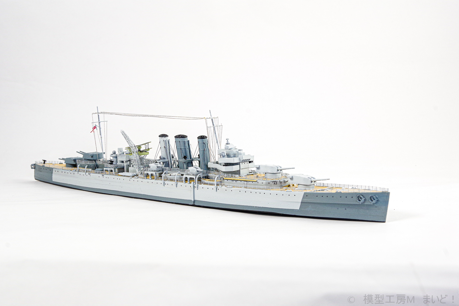アオシマ　1/700 旧版　イギリス重巡洋艦　ドーセットシャー　完成品