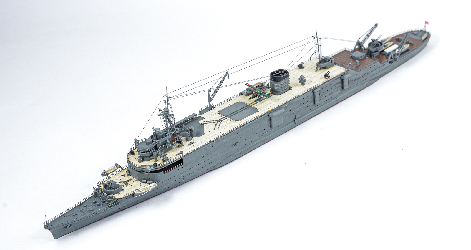 アオシマ 1/700 日本海軍 潜水母艦「大鯨」＋伊8 完成 IJN AOSHIMA