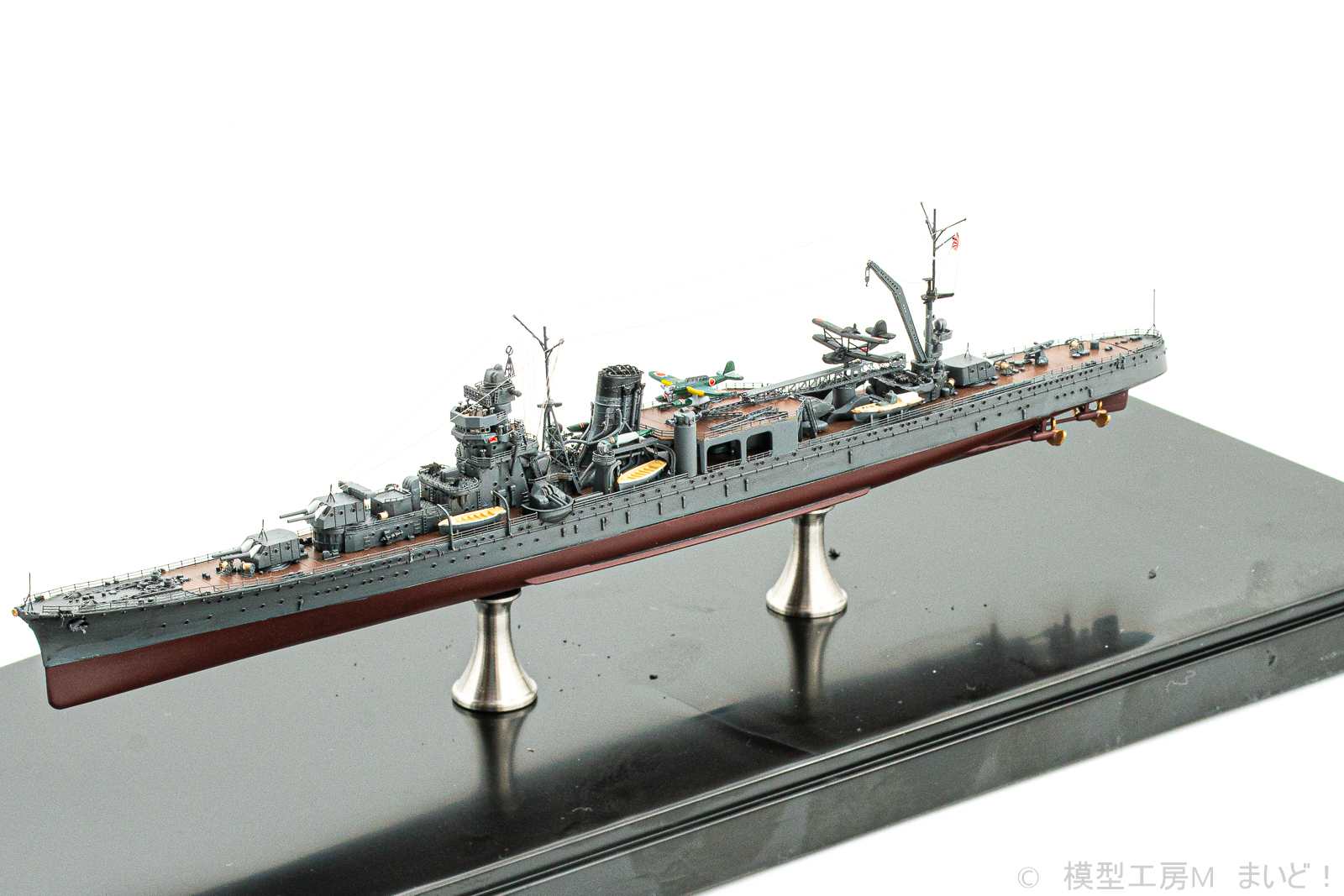 フジミ 1/700 日本海軍軽巡洋艦「阿賀野」1943 フルハル 完成 agano