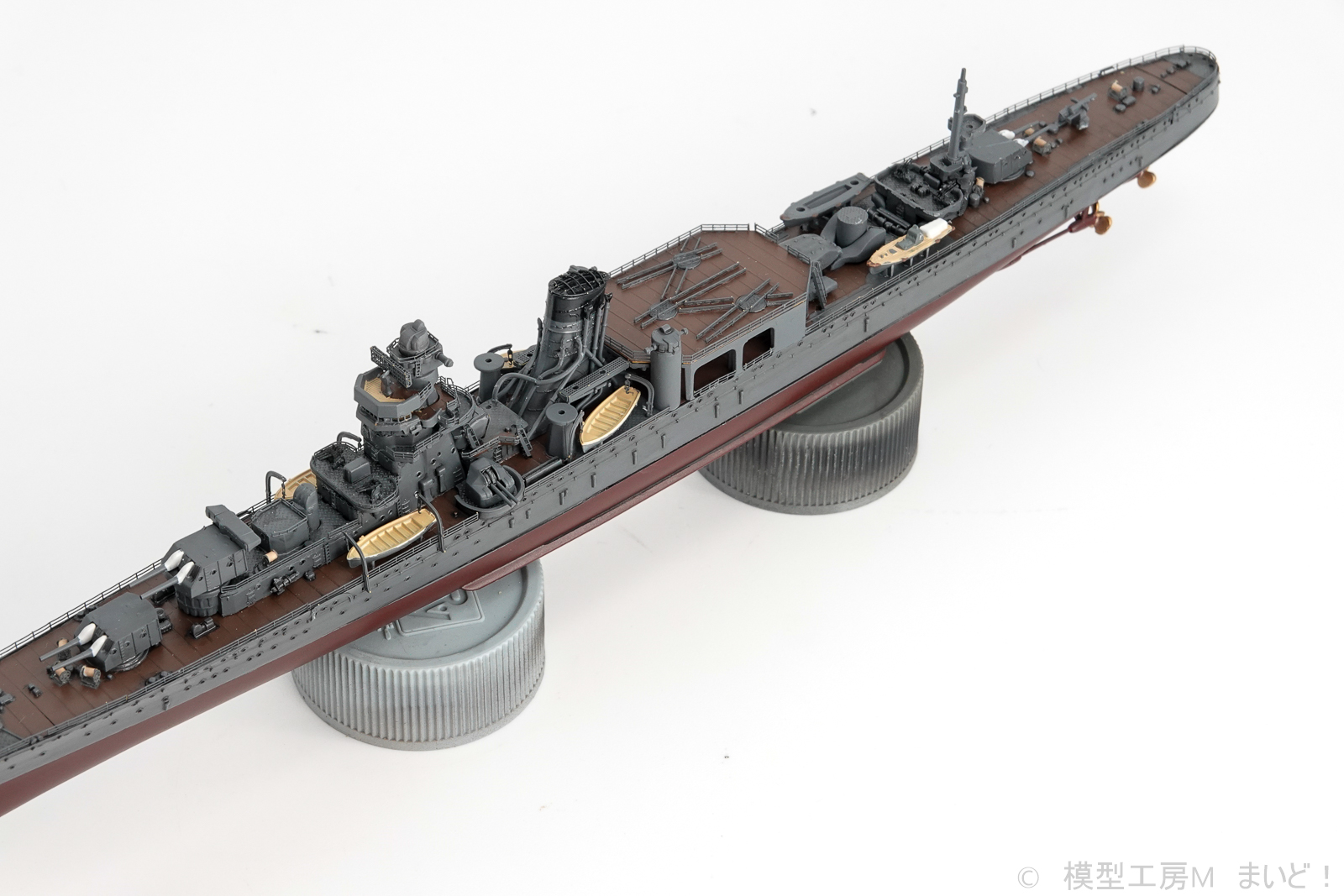 フジミ　1/700 日本海軍軽巡洋艦　阿賀野　プラモデル　製作中