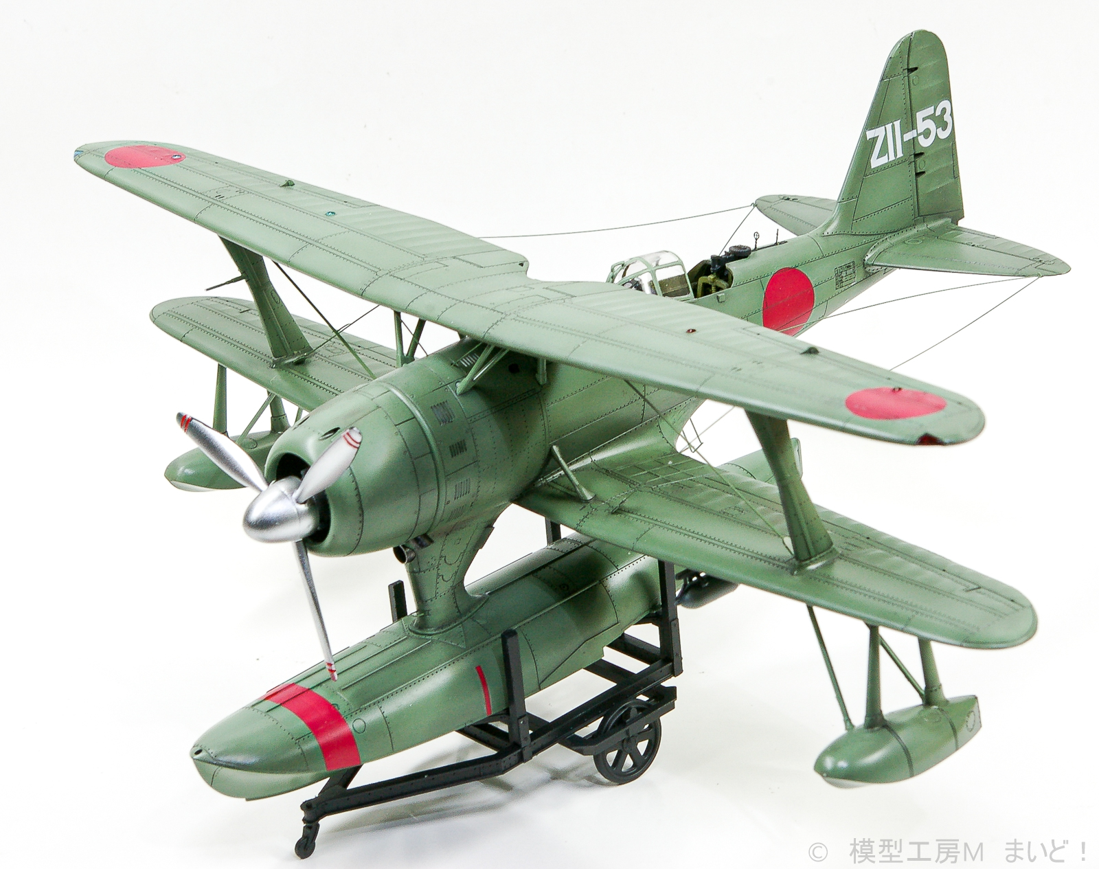 ハセガワ　1/48 日本海軍　零式水上観測機　プラモデル　完成品