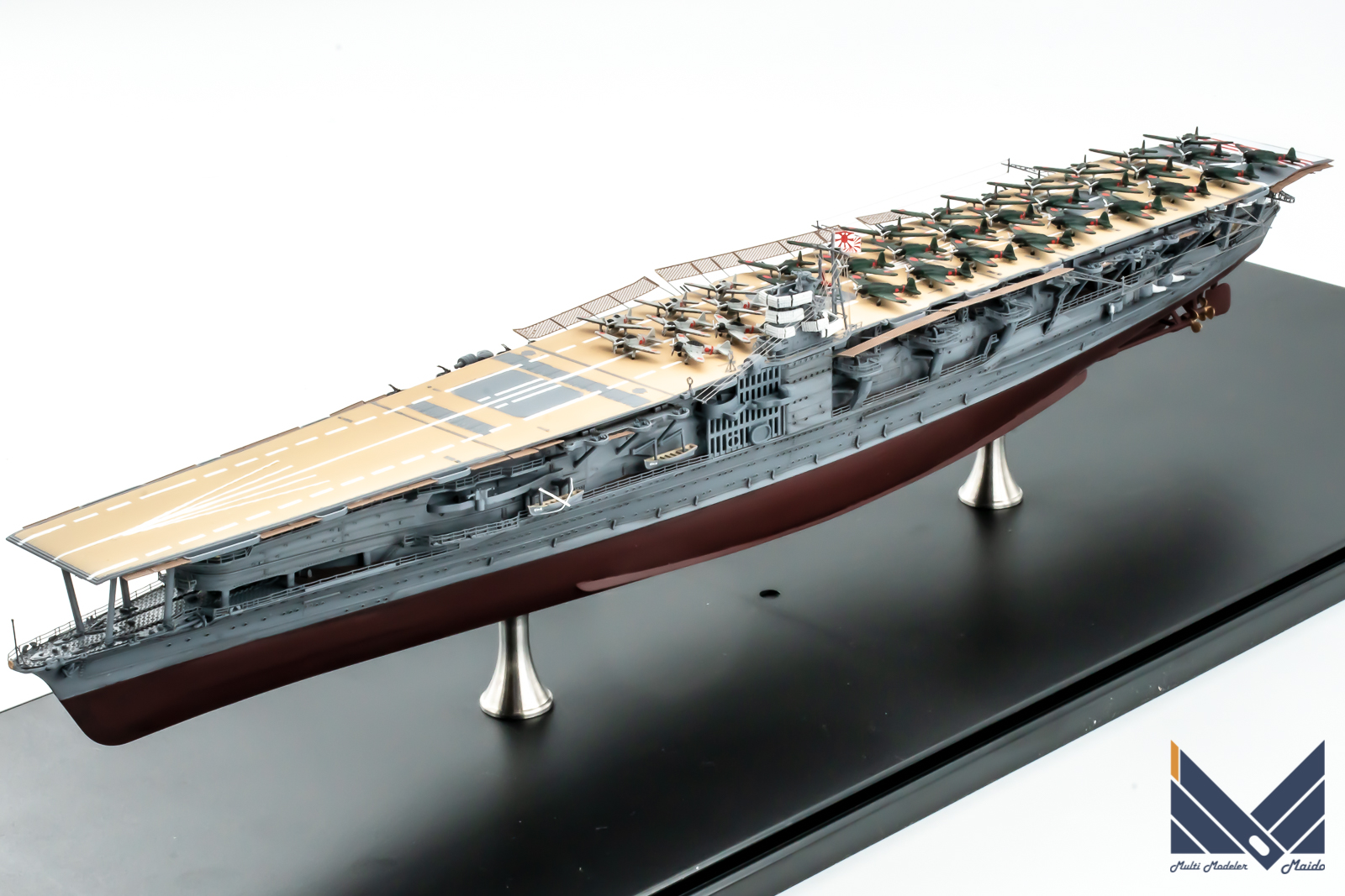 ハセガワ　1/700　日本海軍航空母艦　赤城　フルハル　真珠湾攻撃　プラモデル　完成品