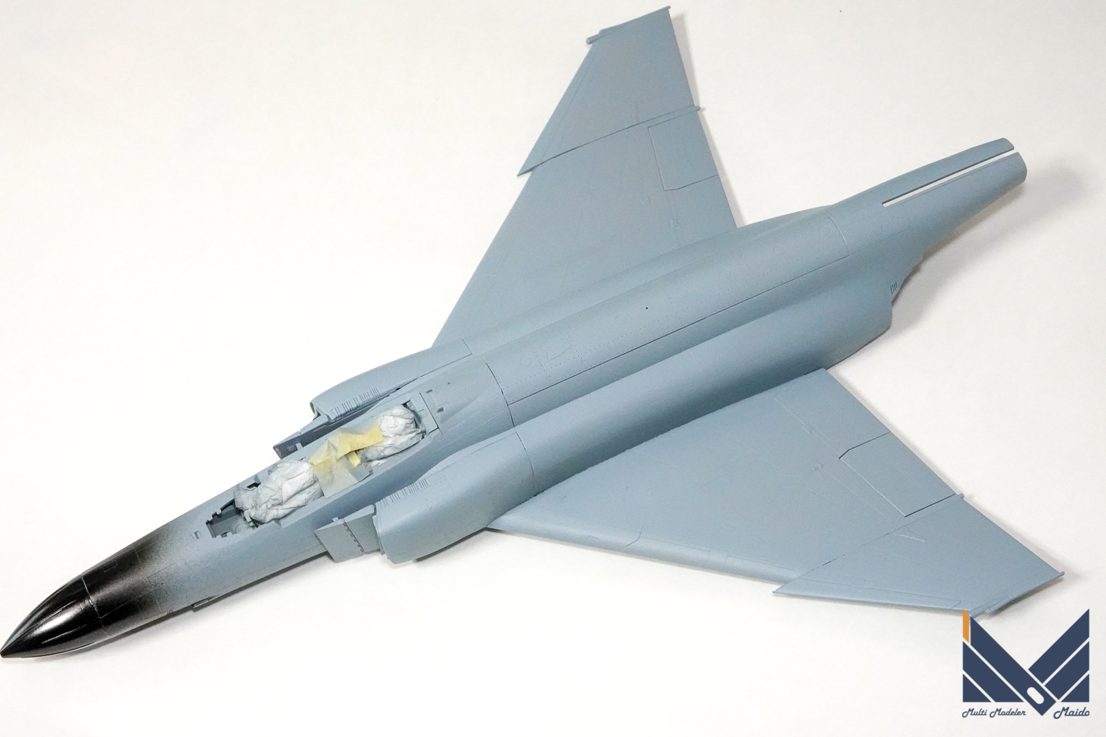 ファインモールド　1/72 航空自衛隊F-4EJ改　プラモデル　洋上迷彩　完成品