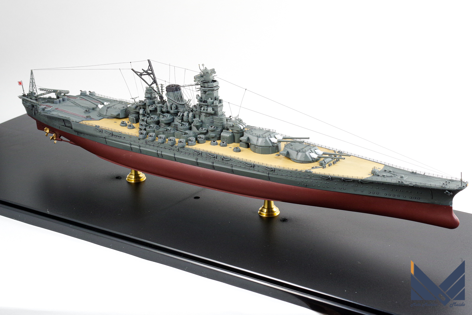 フジミ　1/700　日本海軍戦艦　超大和型　紀伊　プラモデル　完成品