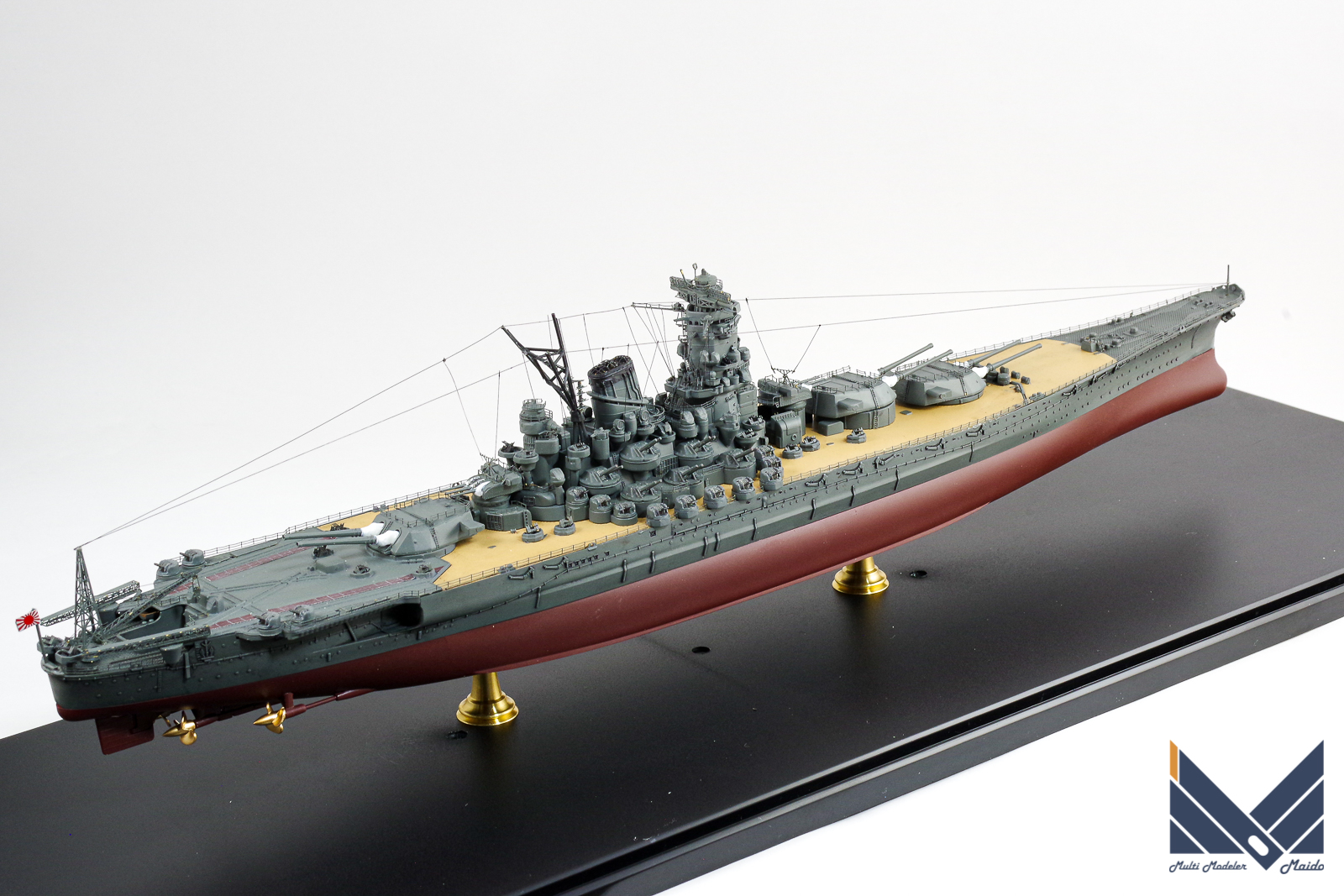 フジミ　1/700　日本海軍戦艦　超大和型　紀伊　プラモデル　完成品