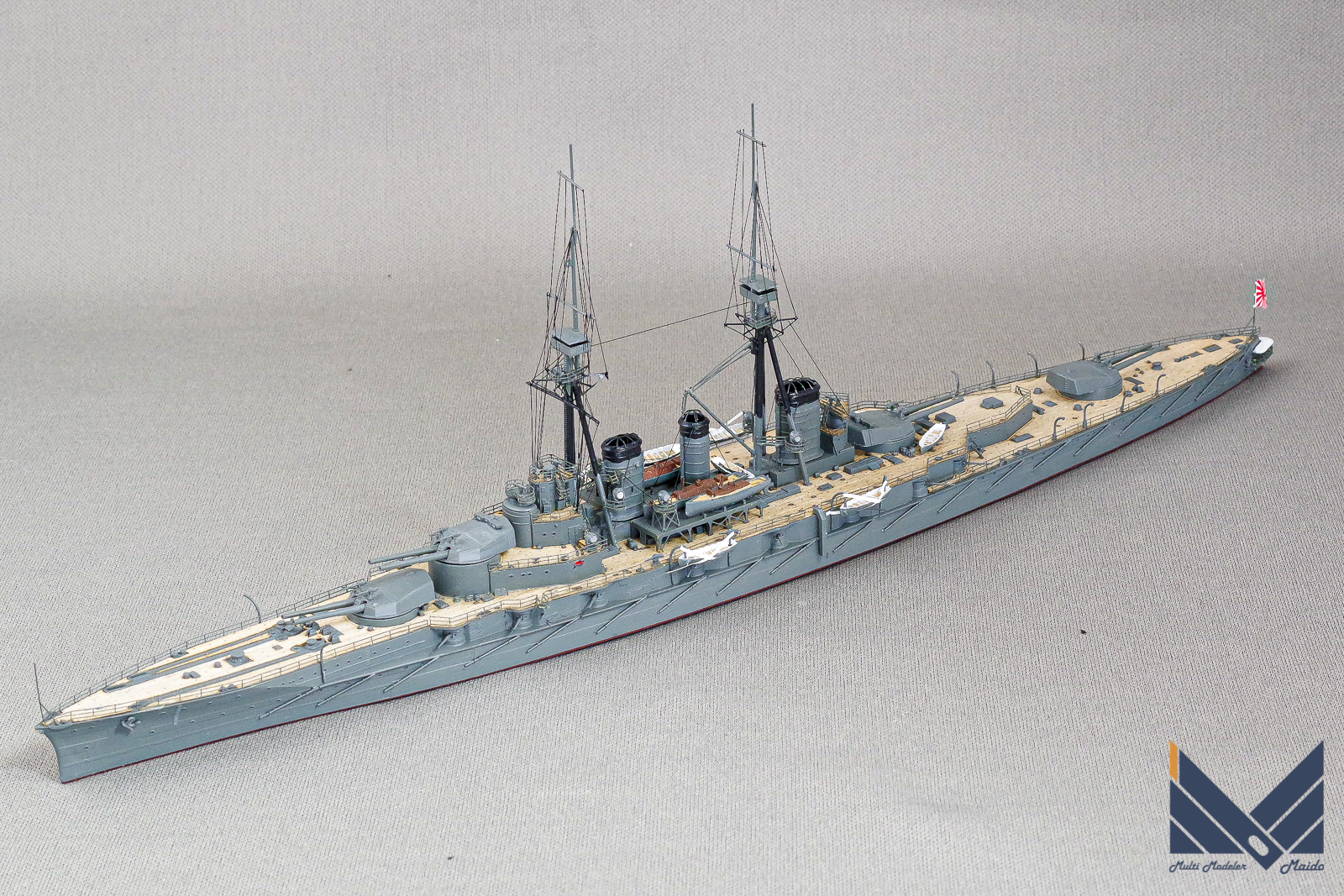 カジカ　01/700　日本海軍巡洋戦艦金剛1914  プラモデル　完成品