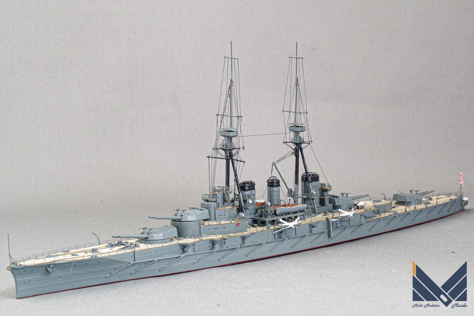 カジカ　01/700　日本海軍巡洋戦艦金剛1914  プラモデル　完成品