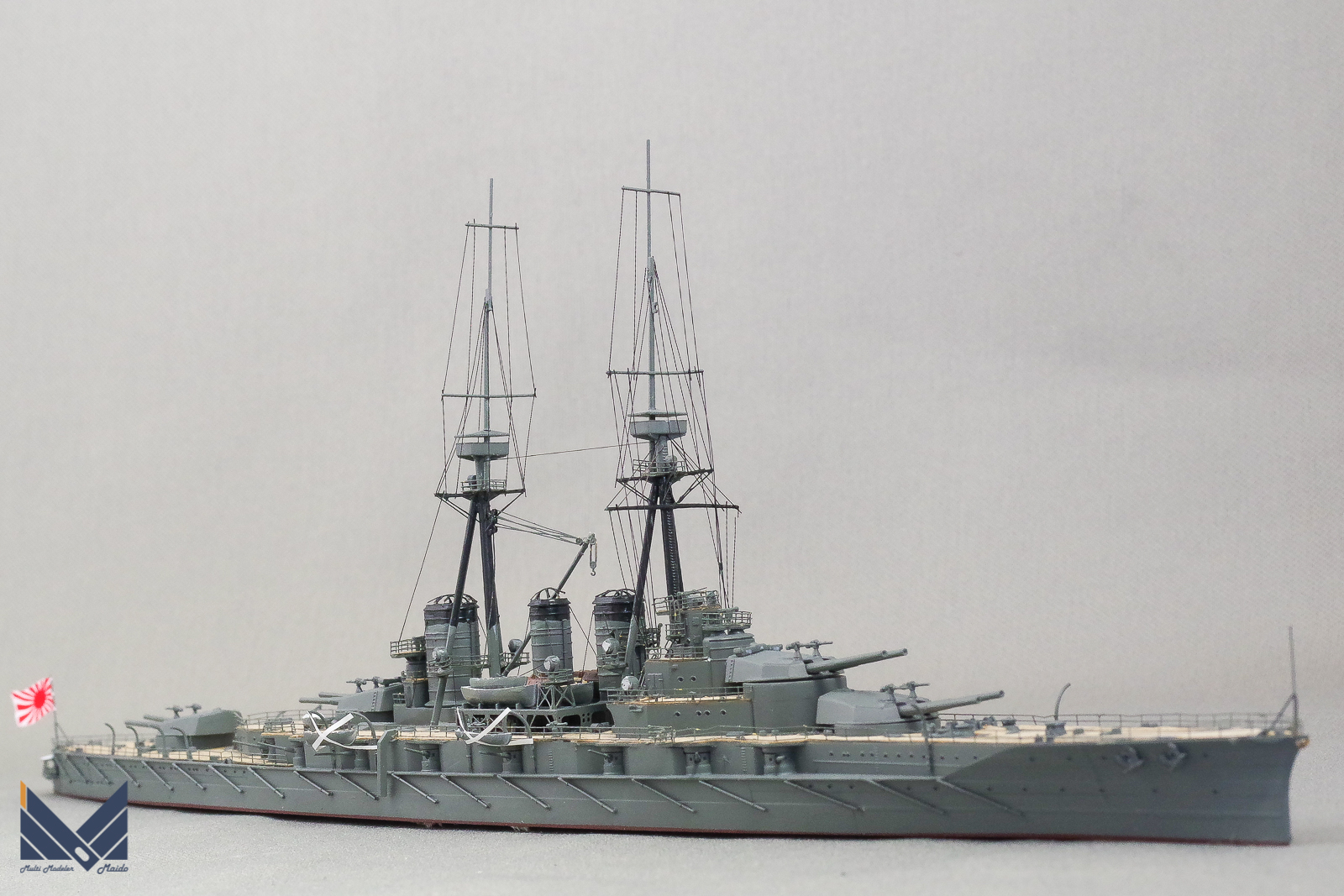 カジカ 1/700 日本海軍巡洋戦艦「金剛」1914 完成品 kongo kajika 