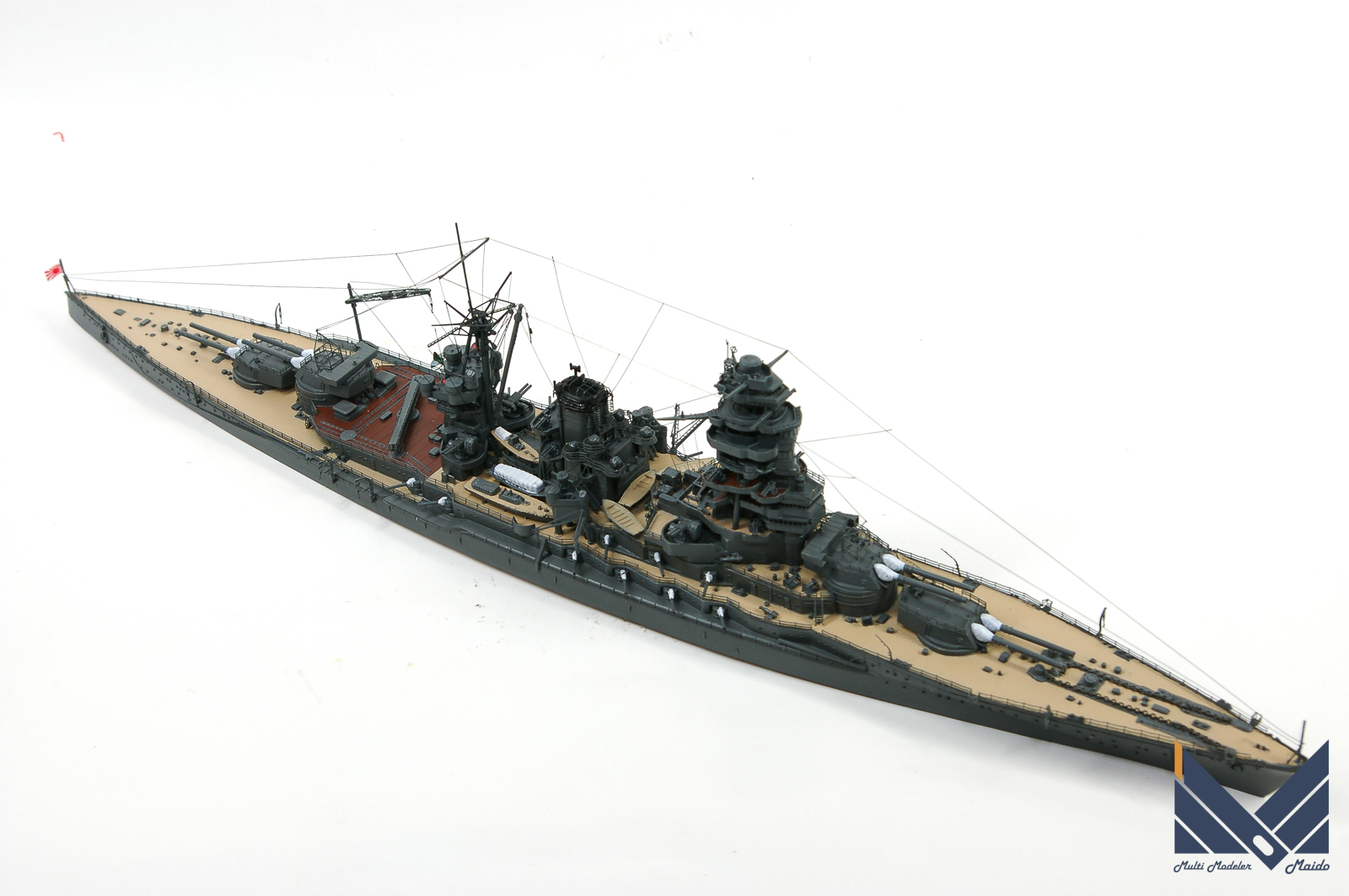 フジミ　1/700 日本海軍戦艦長門　プラモデル　完成品