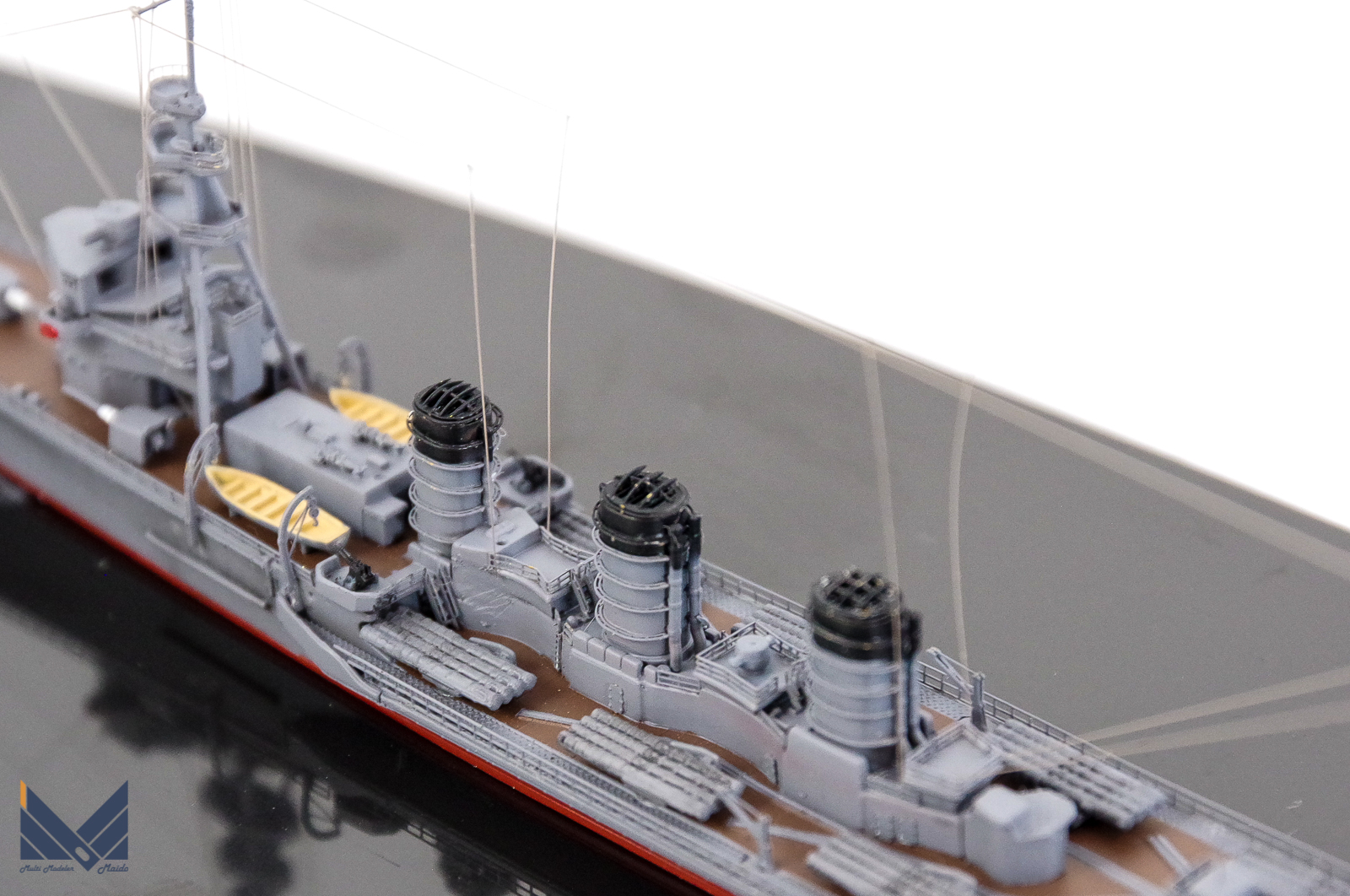 アオシマ　1/700　日本海軍軽巡洋艦　大井　重雷装艦　プラモデル　完成品