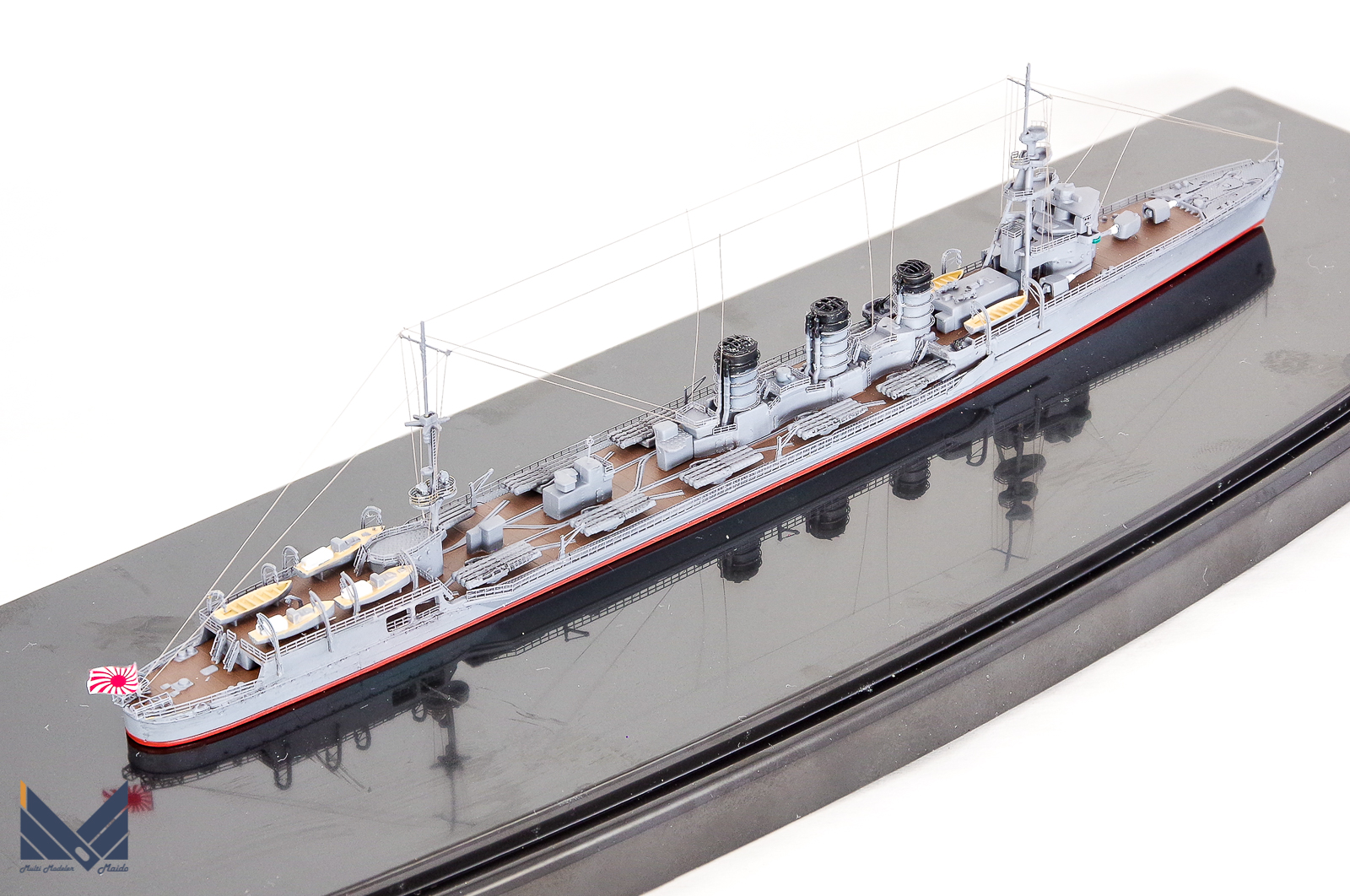 アオシマ　1/700　日本海軍軽巡洋艦　大井　重雷装艦　プラモデル　完成品