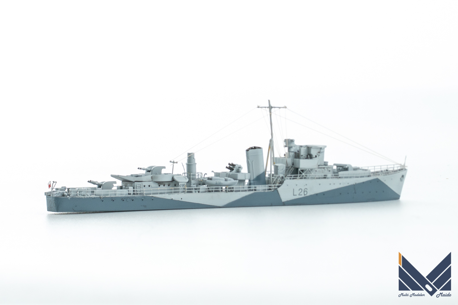 IBG　1/700　イギリス海軍　ハント級駆逐艦　スラザック　プラモデル　完成品