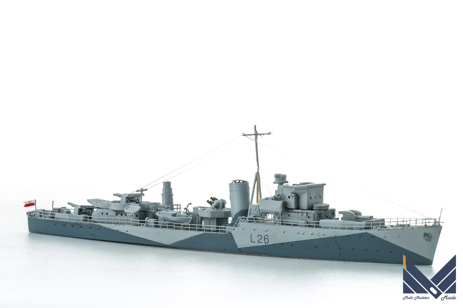 IBG　1/700　イギリス海軍　ハント級駆逐艦　スラザック　プラモデル　完成品