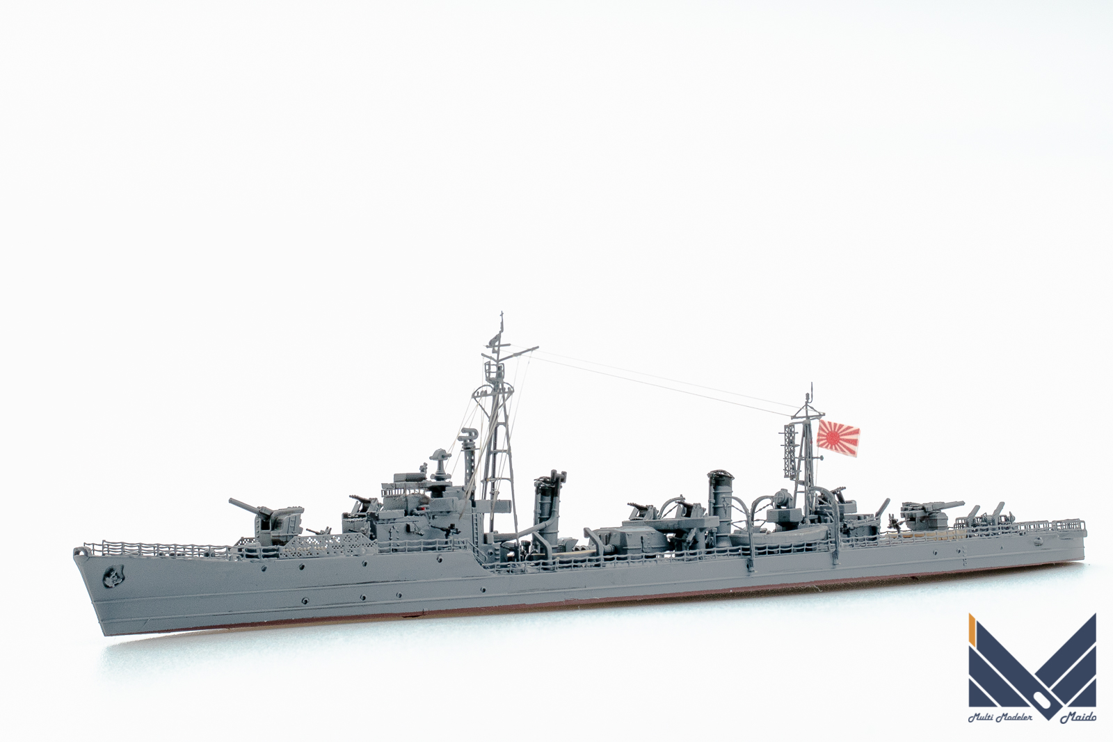 ○ ヤマシタホビー製 1/700日本海軍駆逐艦 敷波 ジオラマ完成品 - おもちゃ