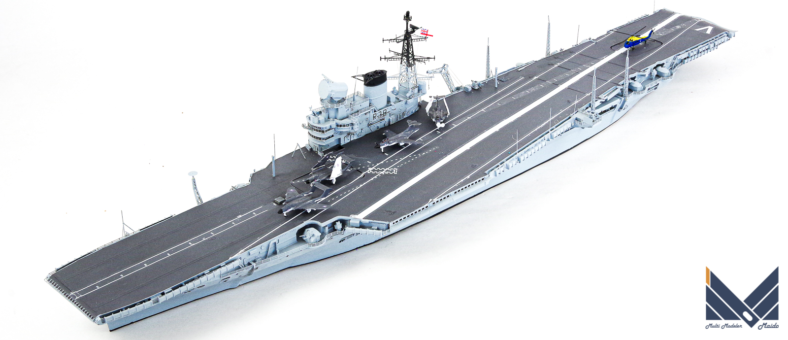 オレンジホビー 1/700 イギリス空母ヴィクトリアス 完成品 1960s ORANGEHOBBY HMS Victorious - 模型工房M