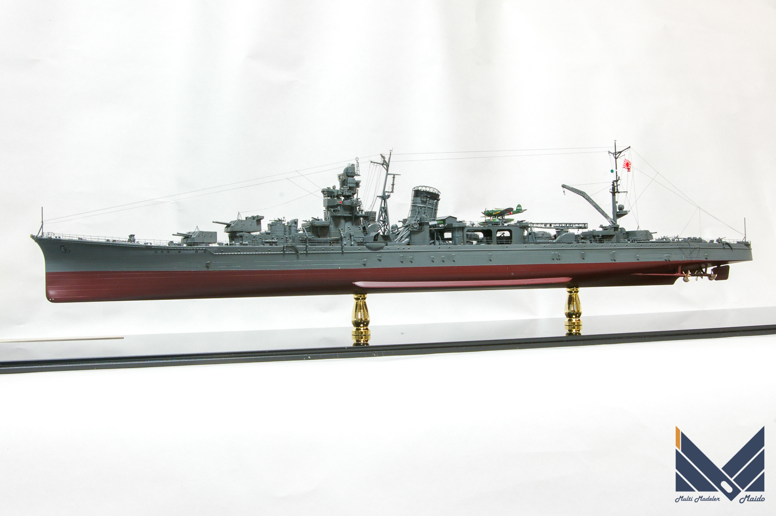 ハセガワ　1/350 日本海軍軽巡矢矧　レイテ沖海戦　プラモデル　完成品