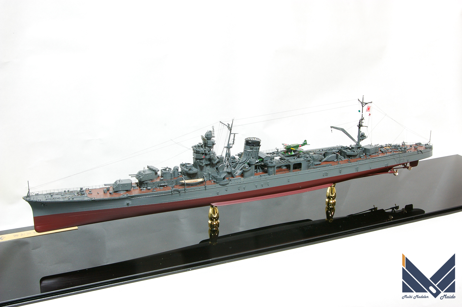 ハセガワ 1/350 日本海軍軽巡洋艦 矢矧 レイテ沖海戦時 完成品 Yahagi 
