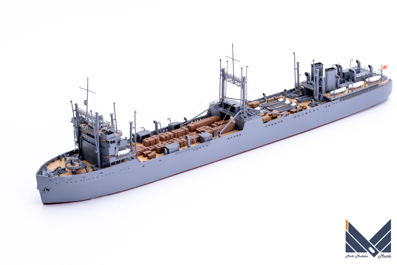 NIKOモデル 1/700 日本海軍特設運送艦「第二図南丸」完成品 NIKO MODEL
