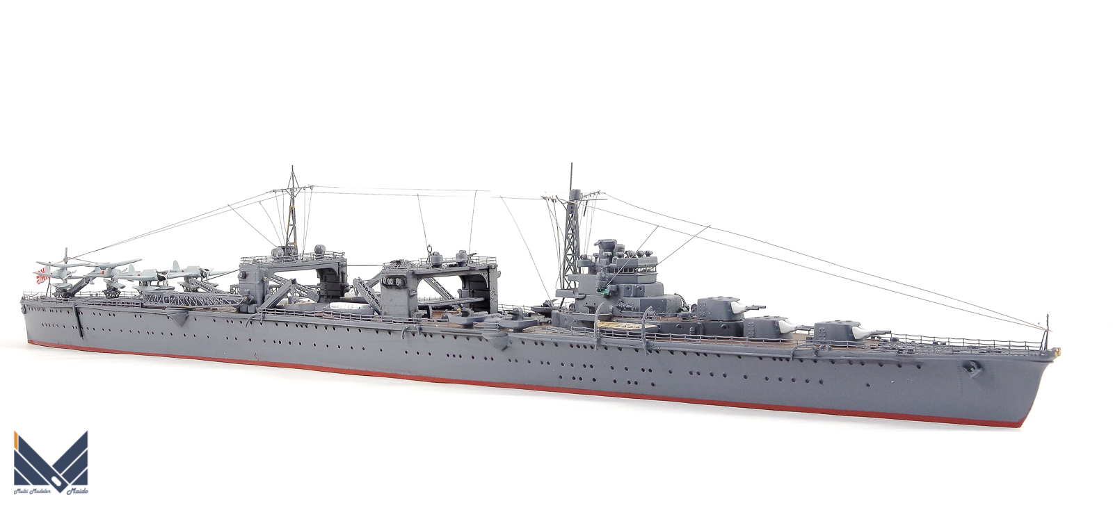アオシマ 1/700 日本海軍水上機母艦「日進」完成品 NISSIN AOSHIMA 艦船模型完成品 - 模型工房M