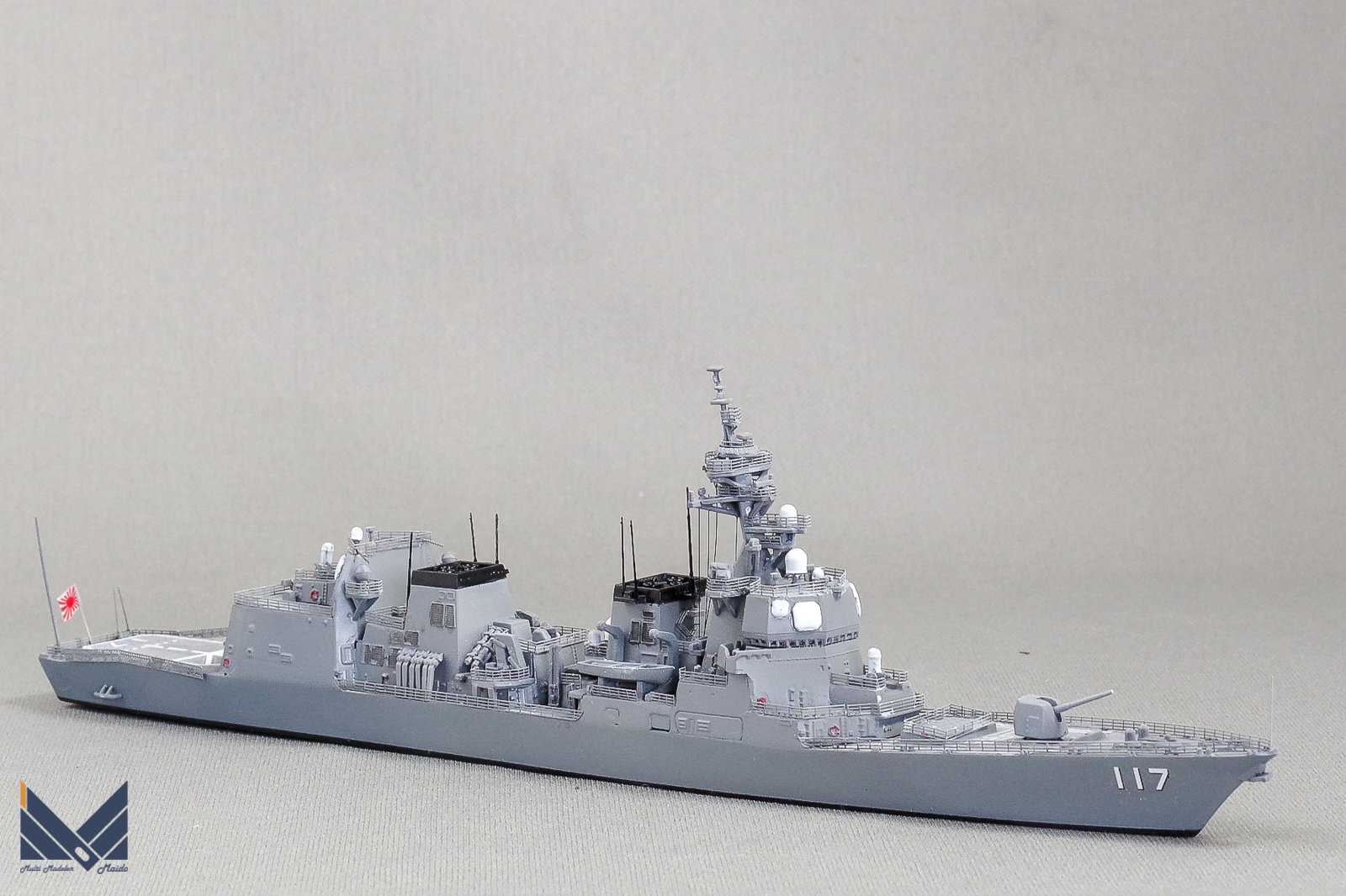 アオシマ　1/700 海上自衛隊護衛艦　すずつき　プラモデル　完成品