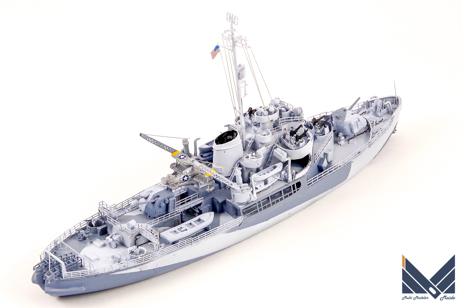 NIKOモデル 1/700 アメリカ沿岸警備隊砕氷艦 イーストウインド 完成品 