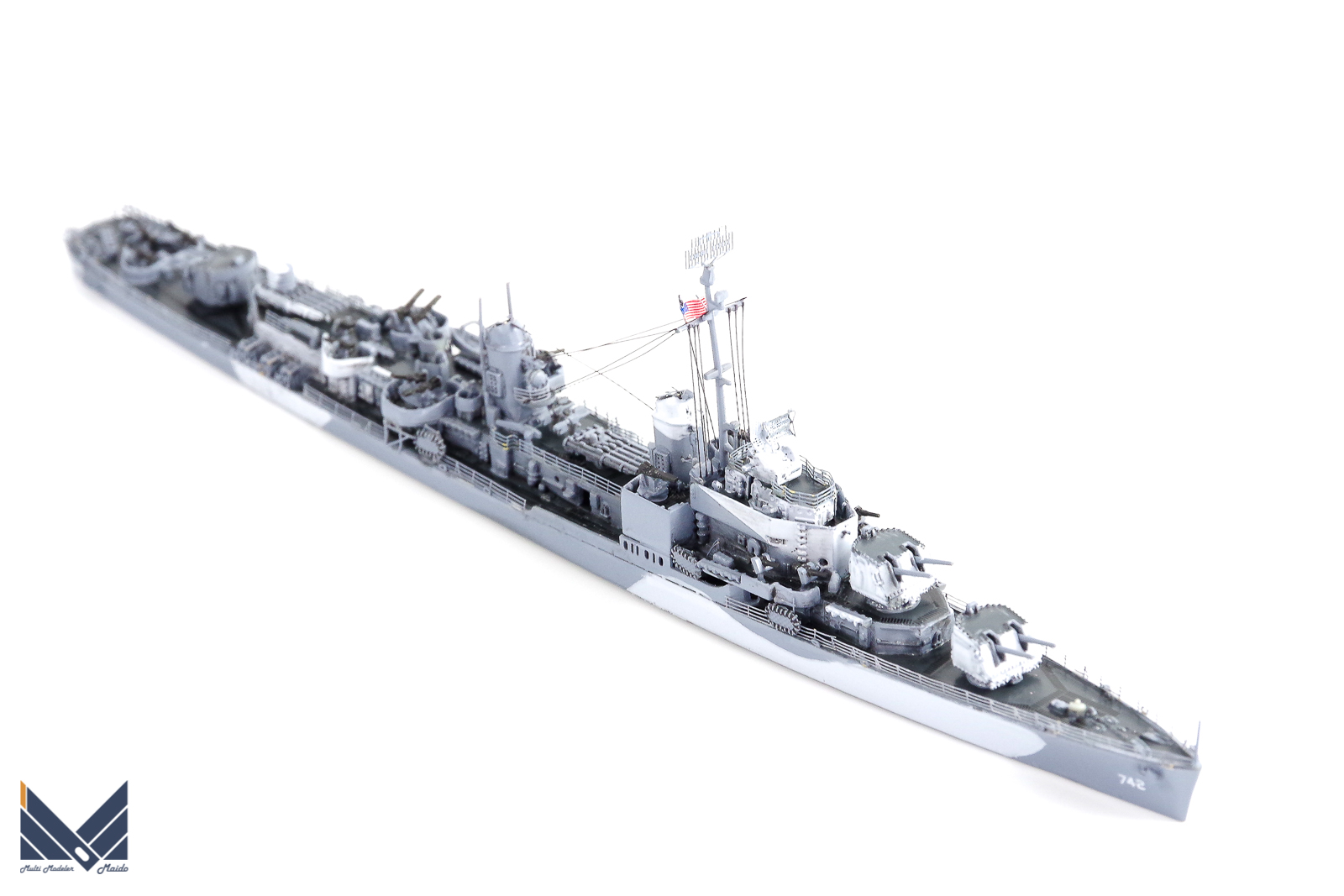 スノーマンモデル　1/700　アメリカ海軍　ギアリング級駆逐艦　フランクノックス　プラモデル　完成品