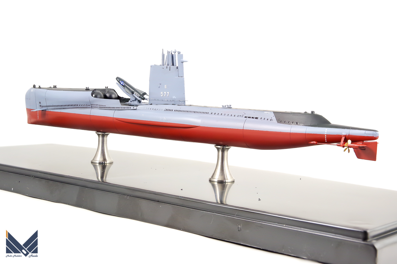 ミクロミル　1/350　アメリカ海軍　潜水艦グロウラー　プラモデル　完成品