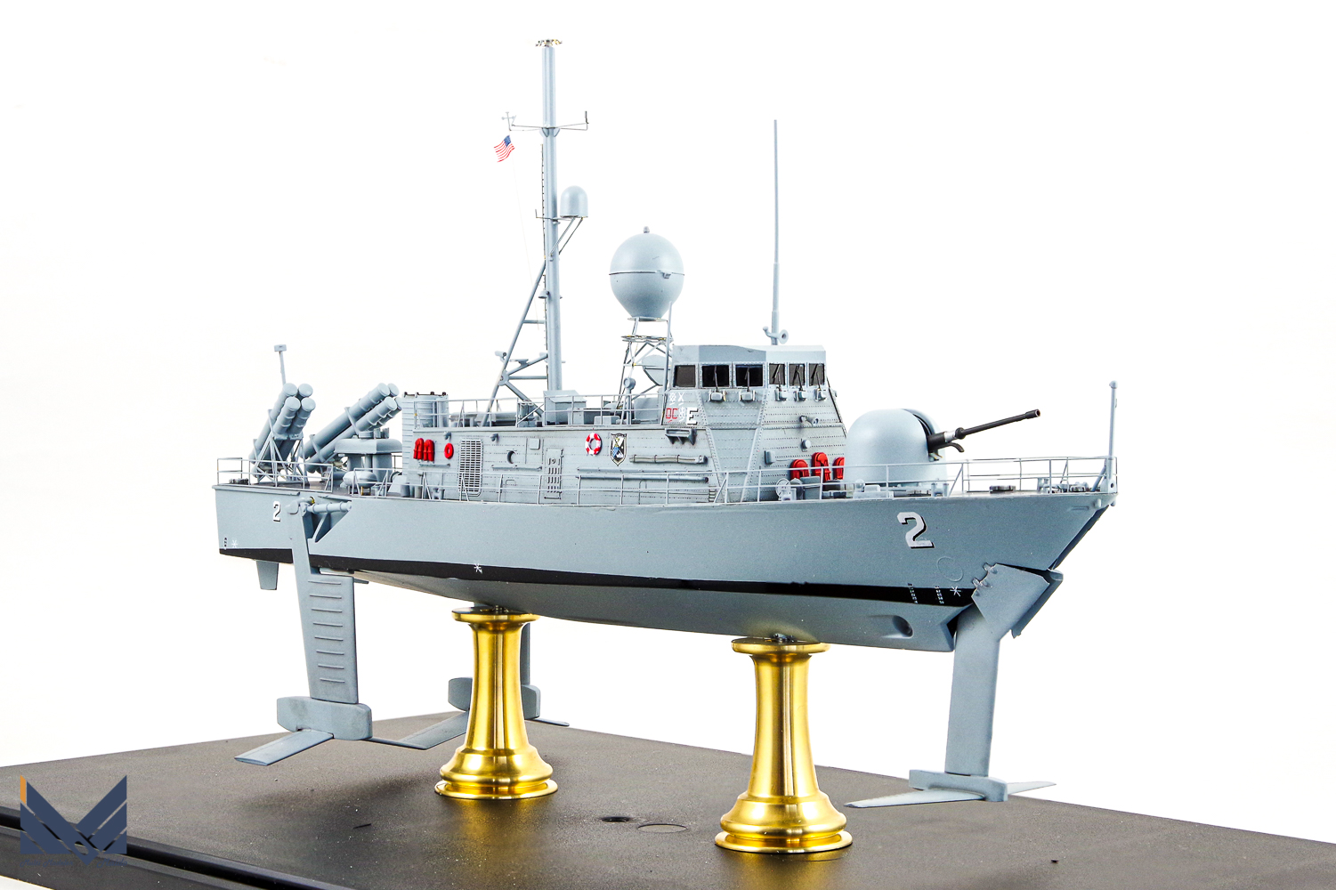 ホビーボス　1/200 アメリカ海軍ミサイル艇　ハーキュリーズ　プラモデル　完成品