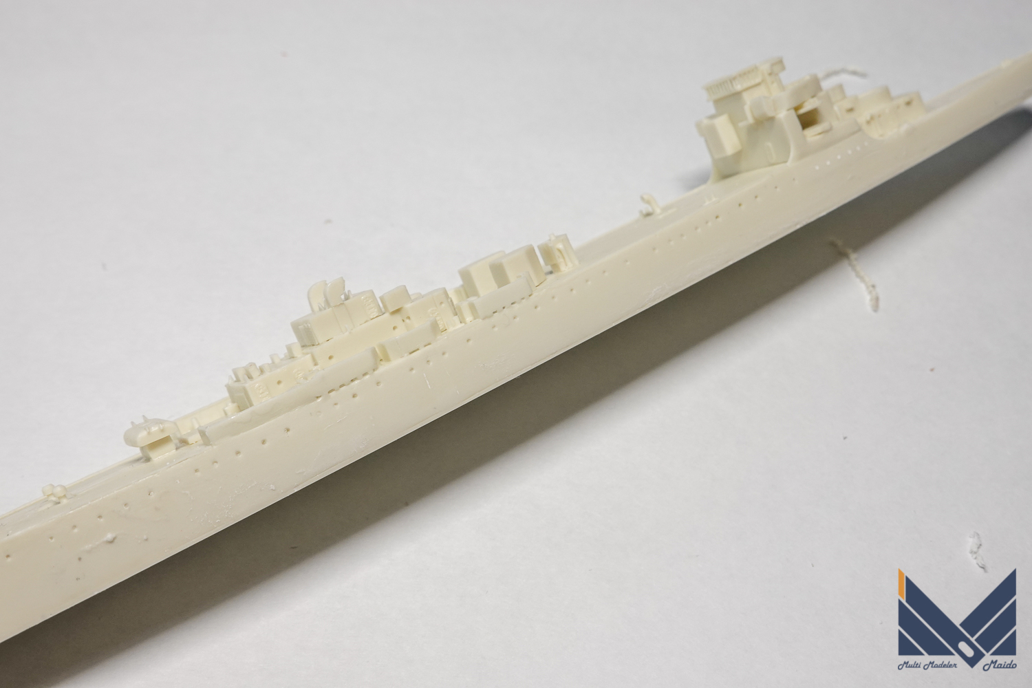 NIKOモデル　1/700　アメリ海軍軽巡洋艦　マーブルヘッド　レジンキット　製作中