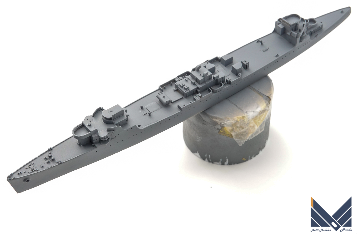 NIKOモデル　1/700　アメリ海軍軽巡洋艦　マーブルヘッド　レジンキット　製作中