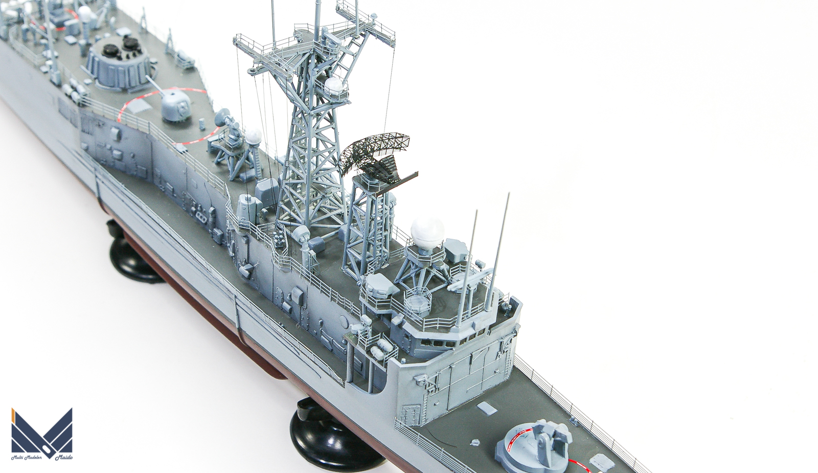 アカデミー　1/350　アメリカ海軍　フリゲート　O.H.ペリー　プラモデル　完成品