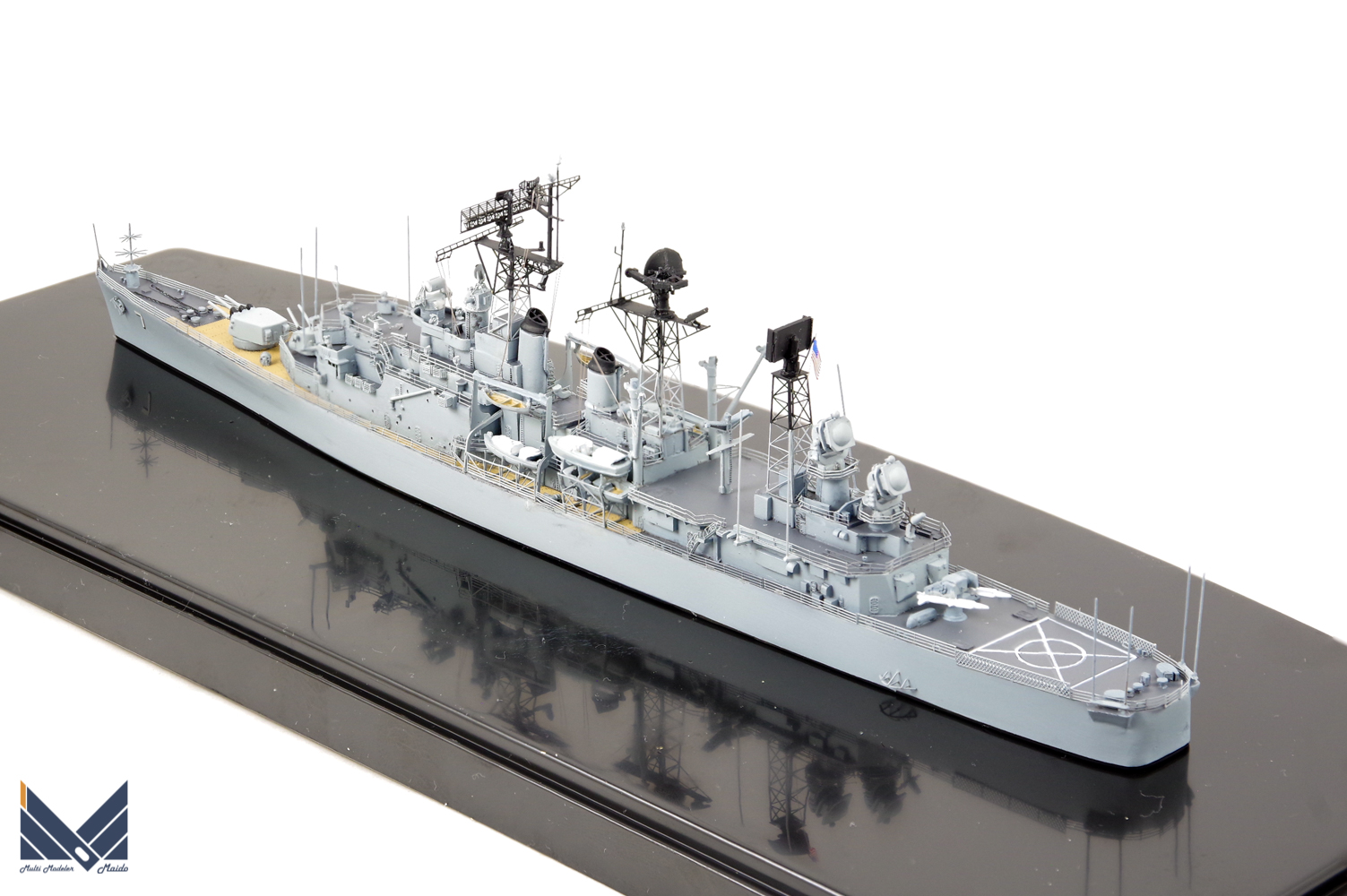 NIKOモデル　1/700　アメリカ海軍軽巡洋艦スプリングフィールド　レジンキット　完成品