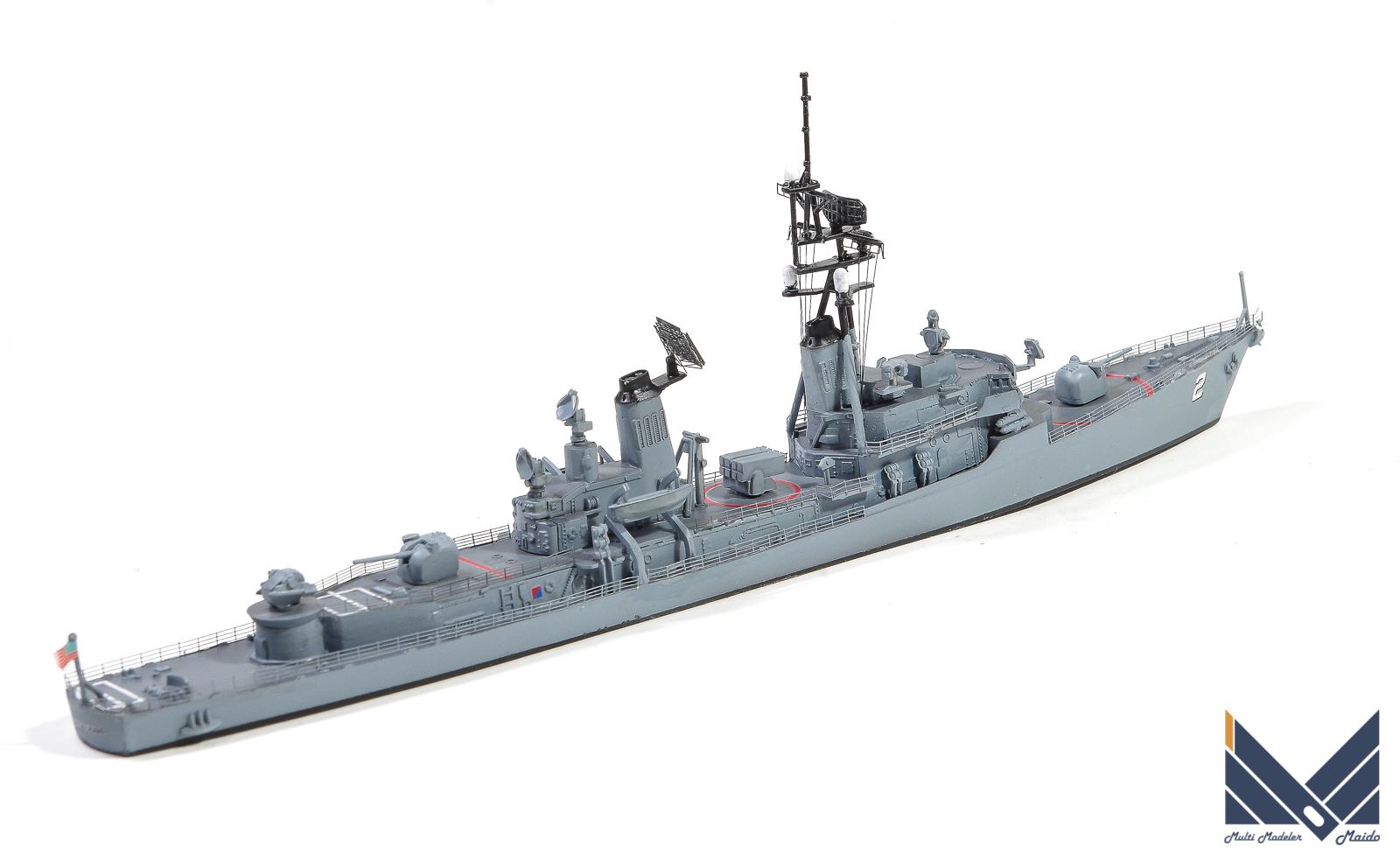 ドラゴン　1/700 アメリカ海軍駆逐艦　チャールズ・F・アダムズ　プラモデル　完成品