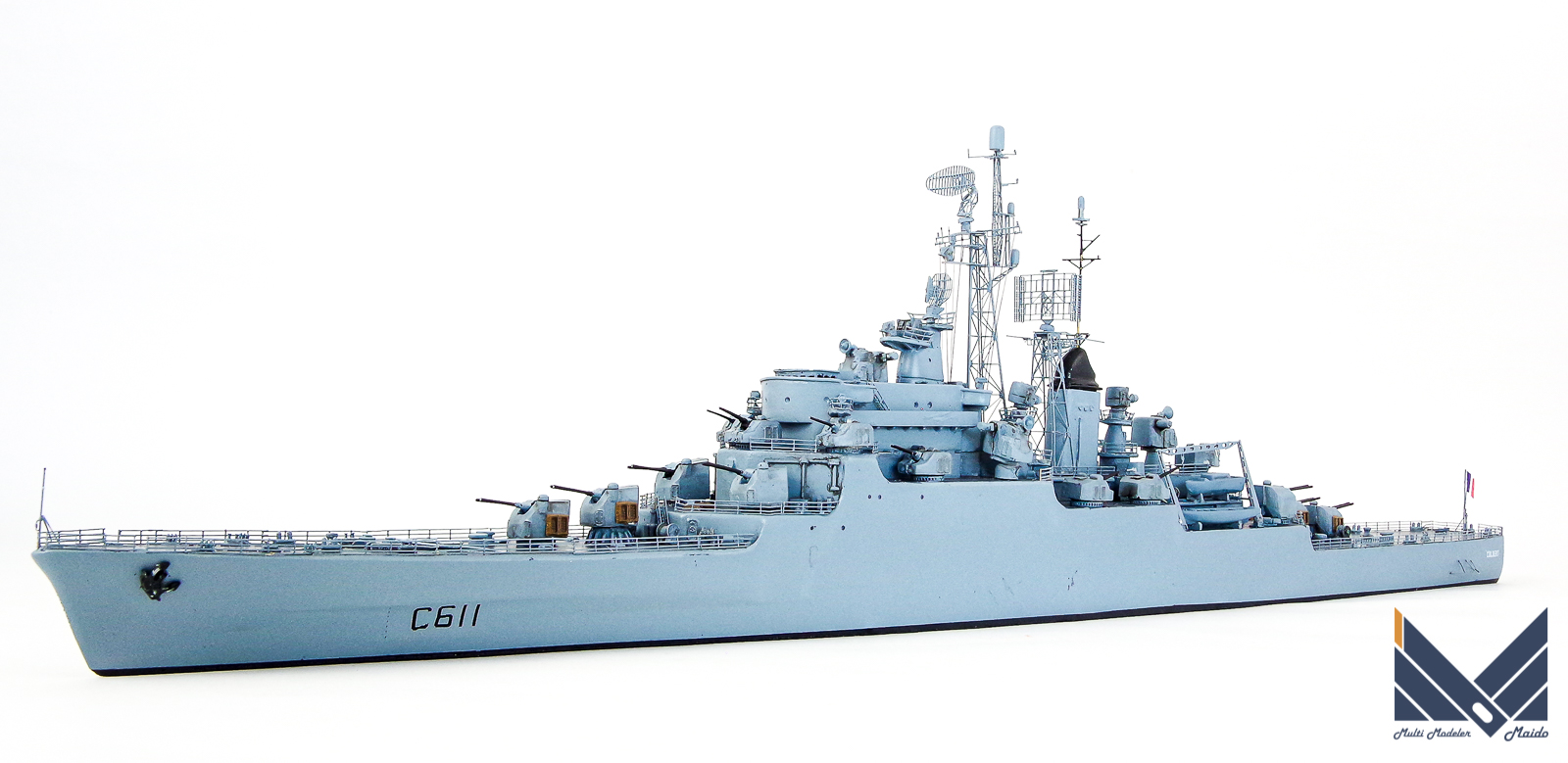 NIKOモデル 1/700 フランス海軍 防空巡洋艦「コルベール」1964 完成品 