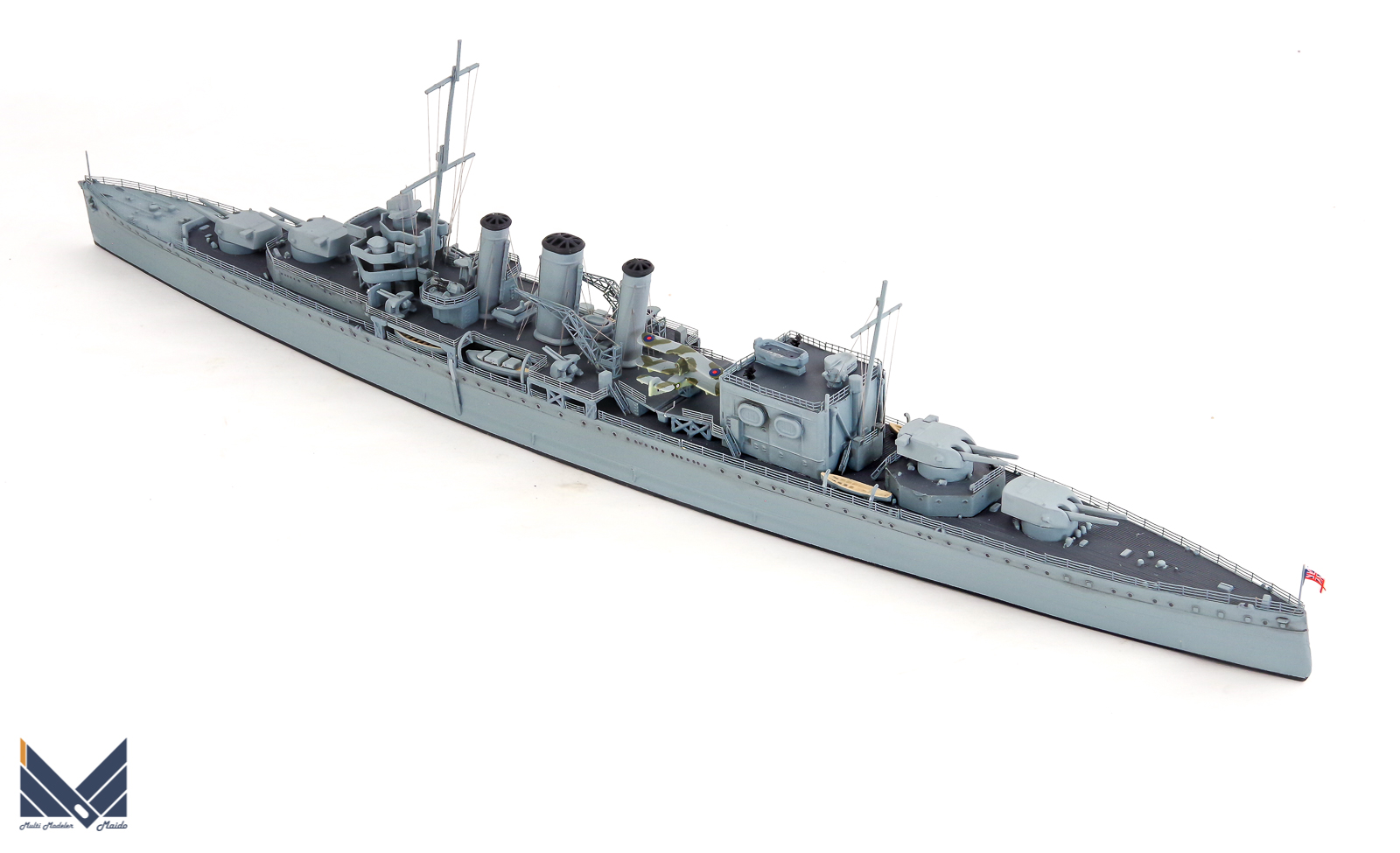 アオシマ　1/700　イギリス重巡洋艦コーンウォール　プラモデル　完成品