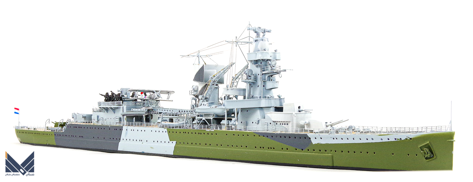 NIKOモデル　1/700　オランダ海軍軽巡洋艦　デ・ロイテル　レジンキット　完成品