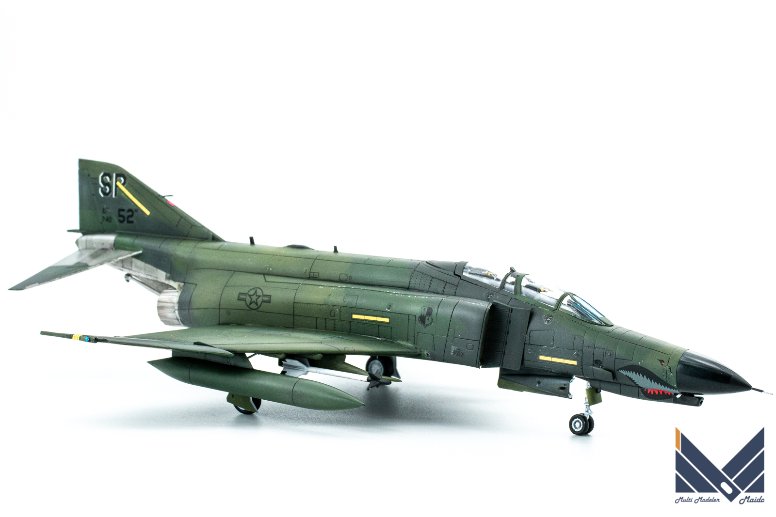 レベル　1/72 F-4E　プラモデル　ヨーロピアン１　完成品