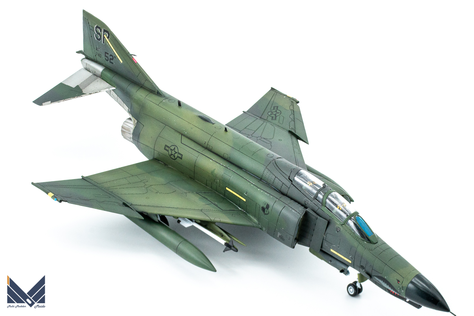 レベル　1/72 F-4E　プラモデル　ヨーロピアン１　完成品