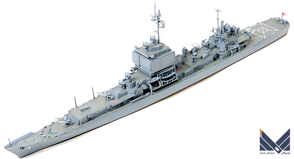 ドラゴン/サイバーホビー　1/700　アメリカ海軍原子力巡洋艦ロングビーチ　プラモデル　完成品