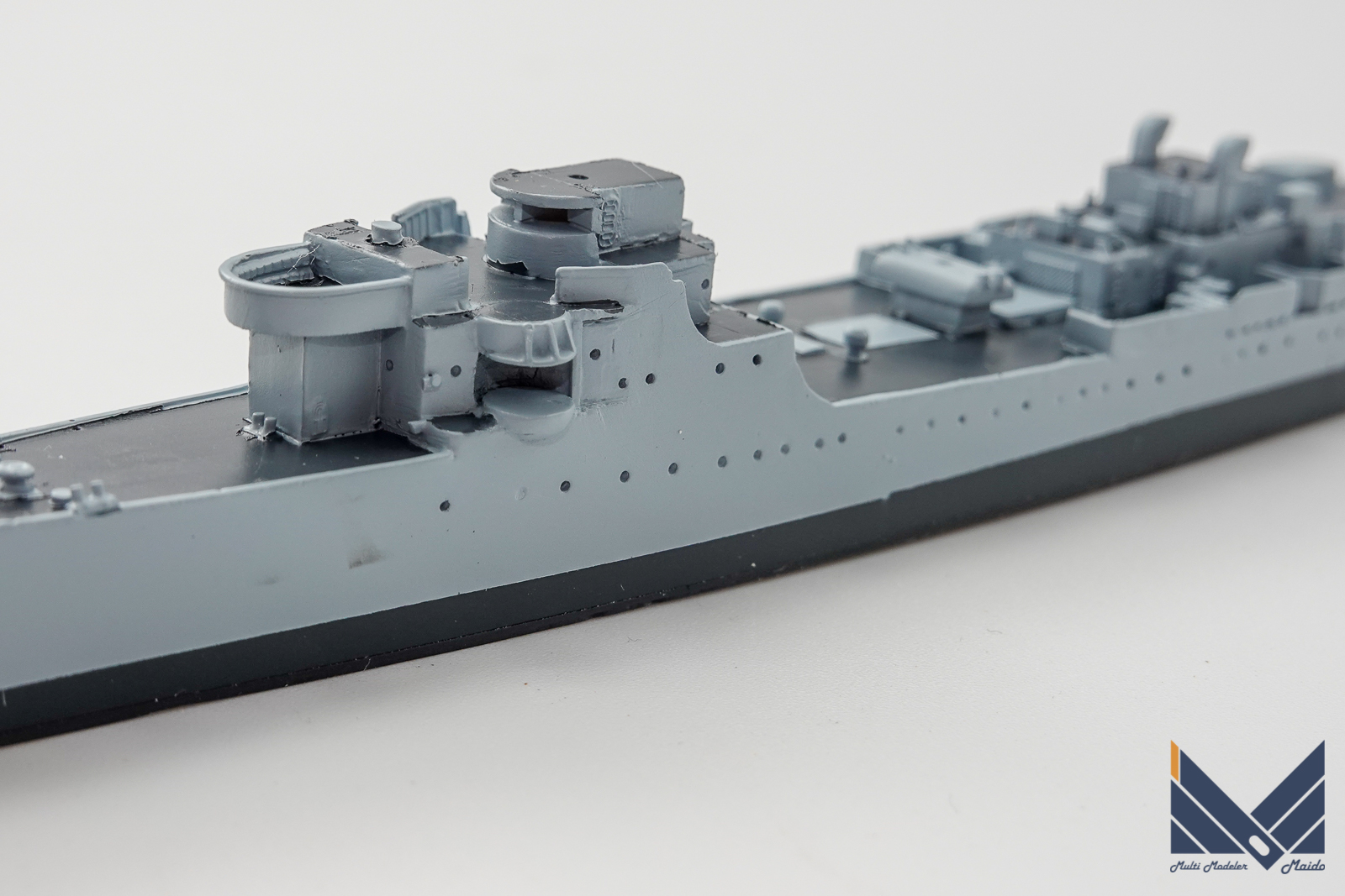 NIKOモデル　1/700　アメリカ海軍軽巡洋艦マーブルヘッド　レジンキット製作中