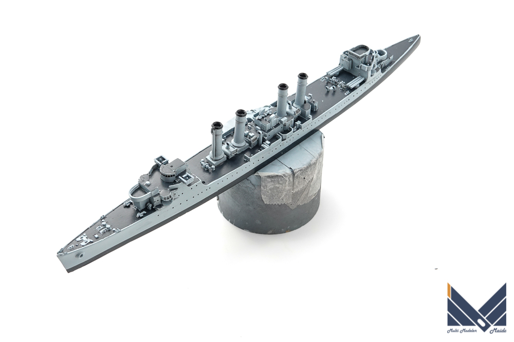 NIKOモデル　1/700　アメリカ海軍軽巡洋艦マーブルヘッド　レジンキット製作中