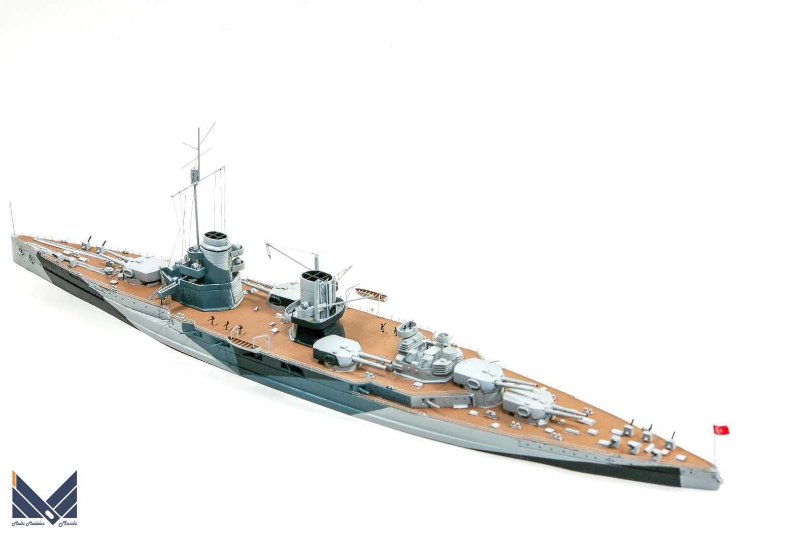 NNTモデル　1/700　トルコ戦艦　ヤウズ　レジンキット　完成品