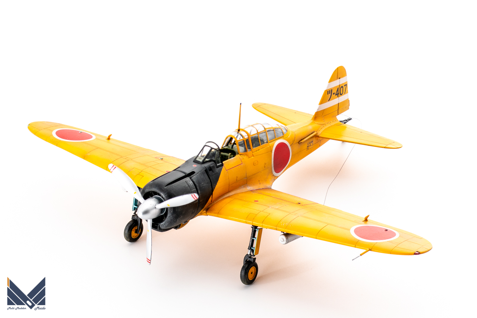 ハセガワ 1/48 零式練習用戦闘機 完成品 HASEGAWA Zero fighter