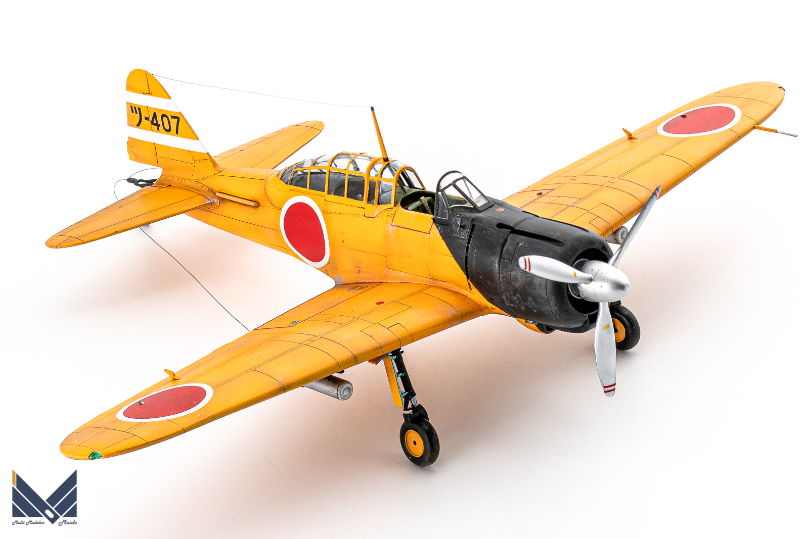 ハセガワ 1/48 零式練習用戦闘機 完成品 HASEGAWA Zero fighter 