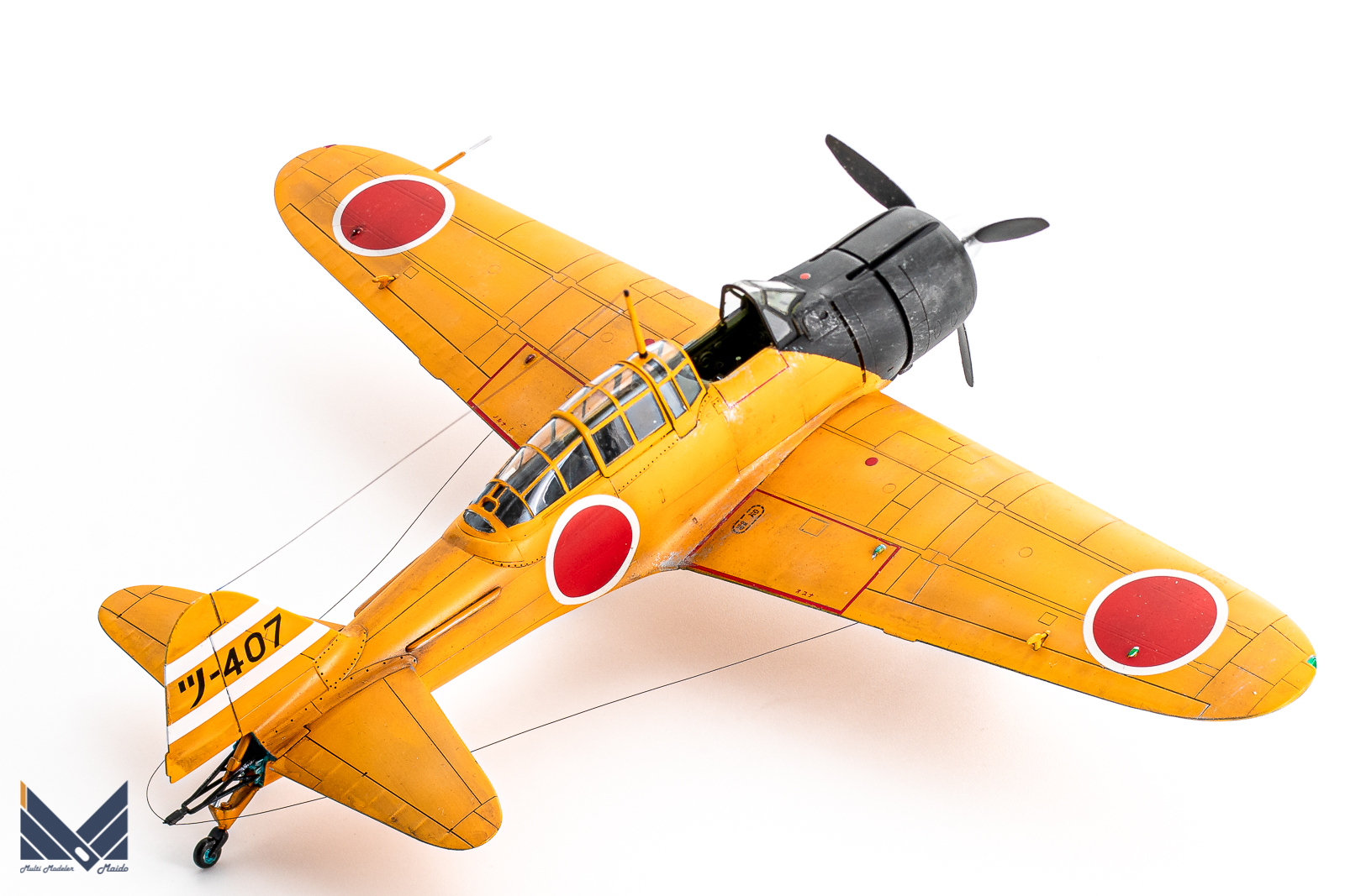 ハセガワ 1/48 零式練習用戦闘機 完成品 HASEGAWA Zero fighter