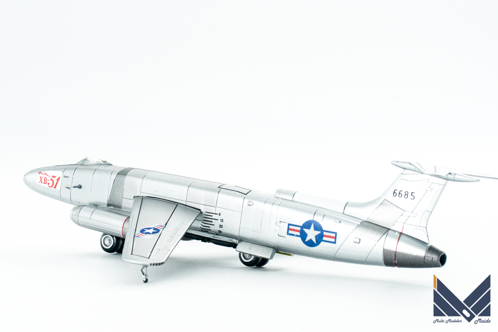 ビーバーコーポレーション　1/144　アメリカ空軍試作爆撃機XB-51　３Dプリンタキット　完成品
